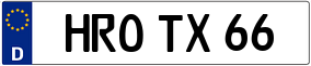 Truck License Plate